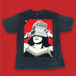 OBEY Propaganda Gray T-Shirt Political XL Mint Condition